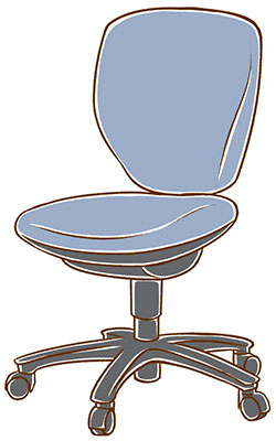 イラスト オフィスチェアー