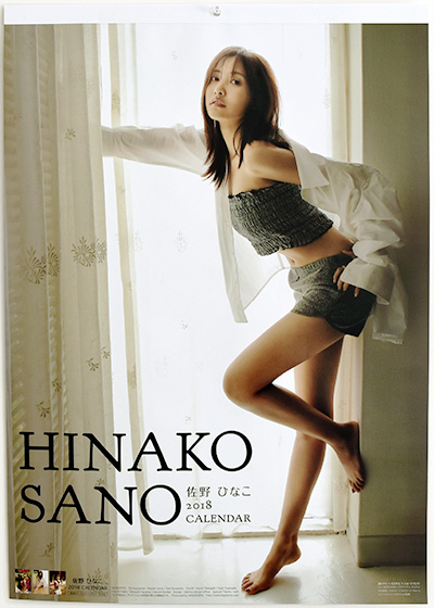 佐野 ひなこ 2018 Calendar 表紙